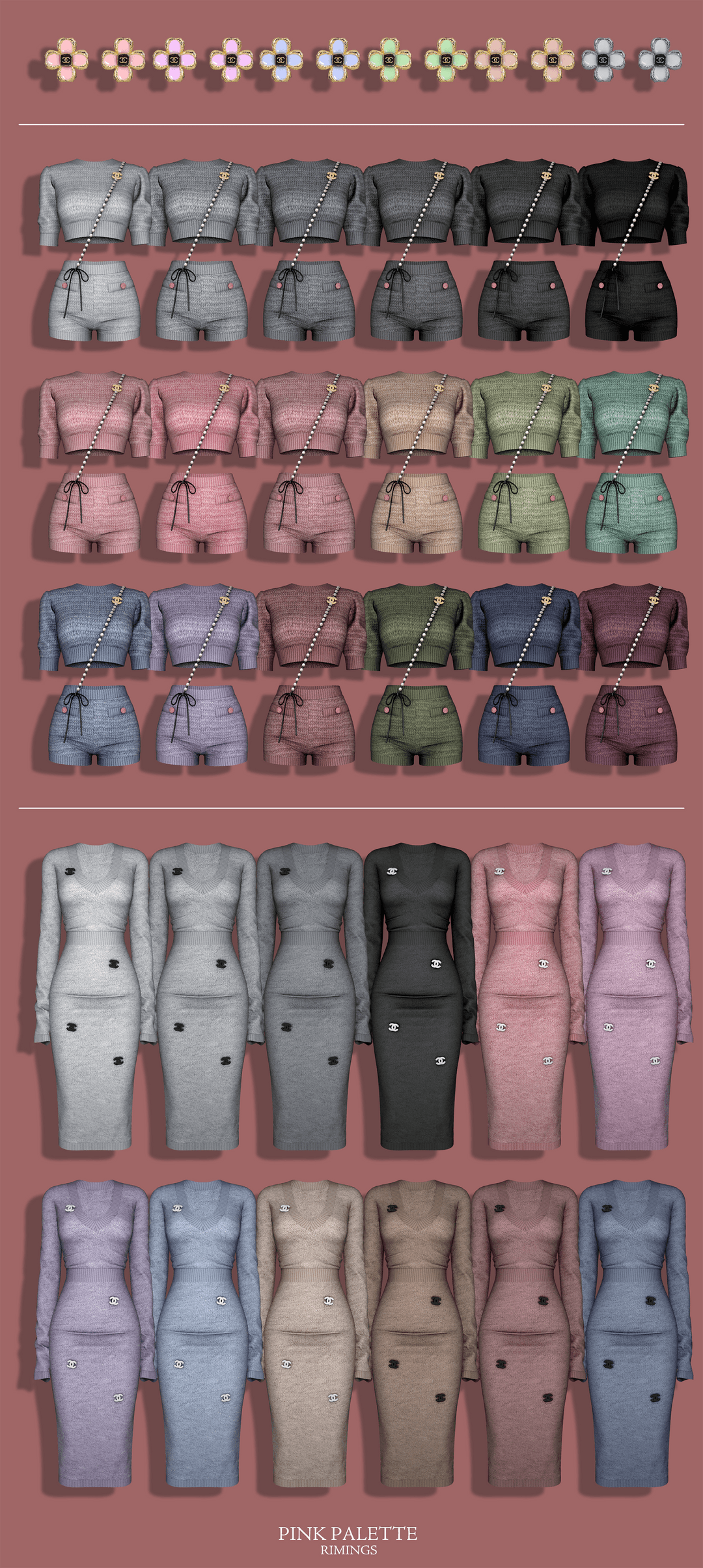 Галерея мода Сет одежды Pink Palette #1